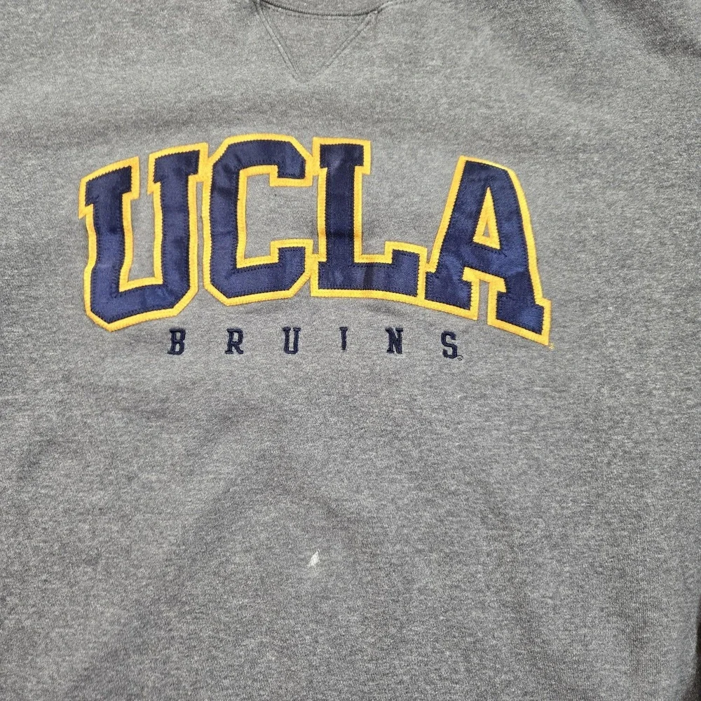UCLA Bruins Sweatshirt Mens Large Gray‎ NCAA College Gear For Sports Crewneck